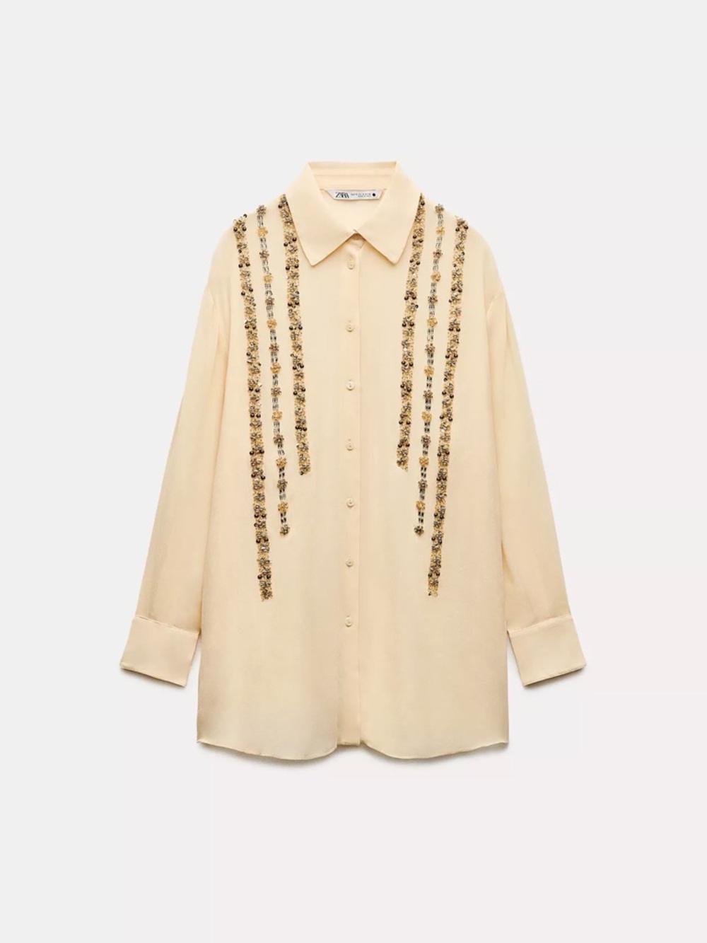 Zara Oversized Sequin Embellished Blouse